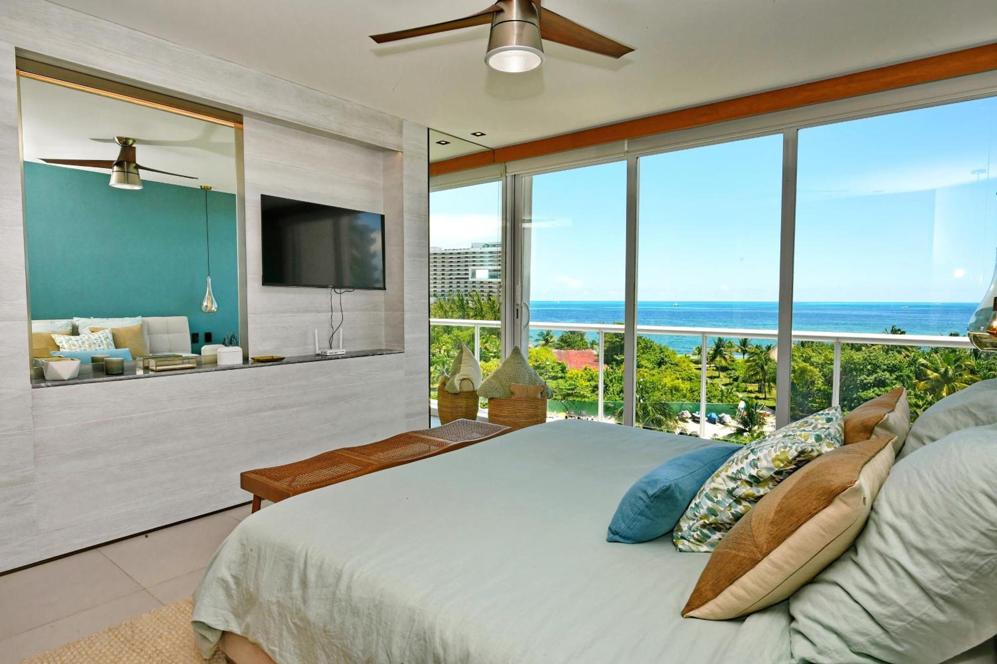 Beachfront Apartment Blue Vista Cancún Exterior foto
